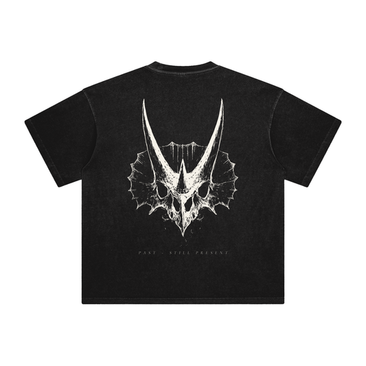 Crest of Horns – Washed Heavyweight Cotton T-Shirt | PALEA