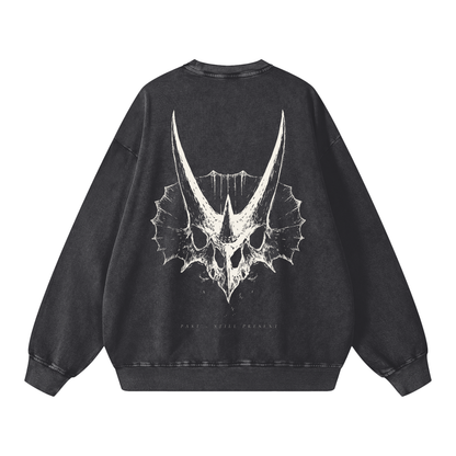 Crest of Horns – Oversized Heavyweight Cotton Sweatshirt | PALEA
