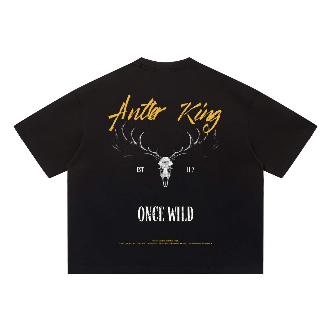 Antler King – Heavyweight Distressed Boxy T-Shirt