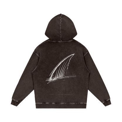 Pelagic – Oversized Washed Heavyweight Cotton Hoodie | PALEA