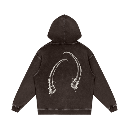 Tusk – Oversized Washed Heavyweight Cotton Hoodie | PALEA