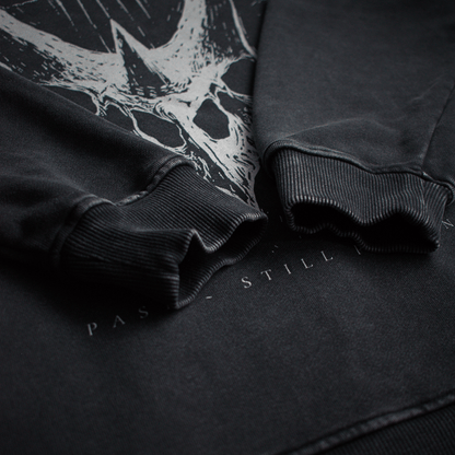Crest of Horns – Oversized Washed Heavyweight Cotton Hoodie | PALEA